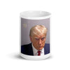 Trump Mugshot - White glossy mug