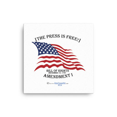 The Press is Free - Canvas16x16