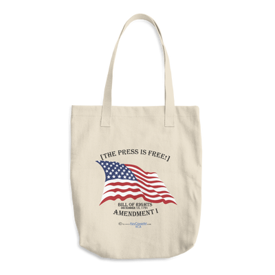 The Press is Free - Cotton Tote Bag