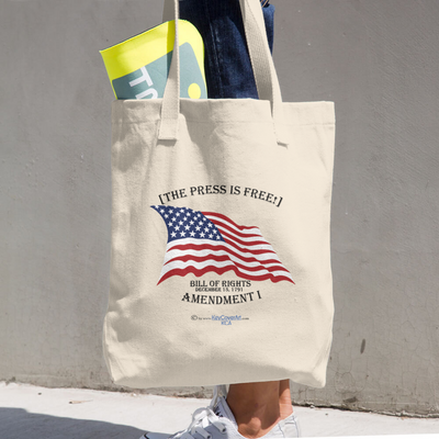 The Press is Free - Cotton Tote Bag