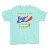 Puerto Rico Strong Fuerte - Youth Short Sleeve T-Shirt - All Proceeds will be Donated!