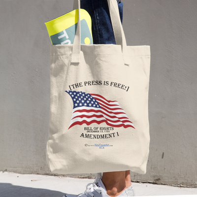 The Press is Free - Cotton Tote Bag